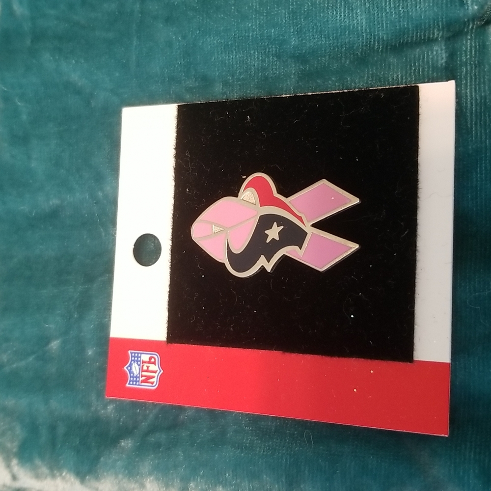 Houston Texans Breast Cancer Pin